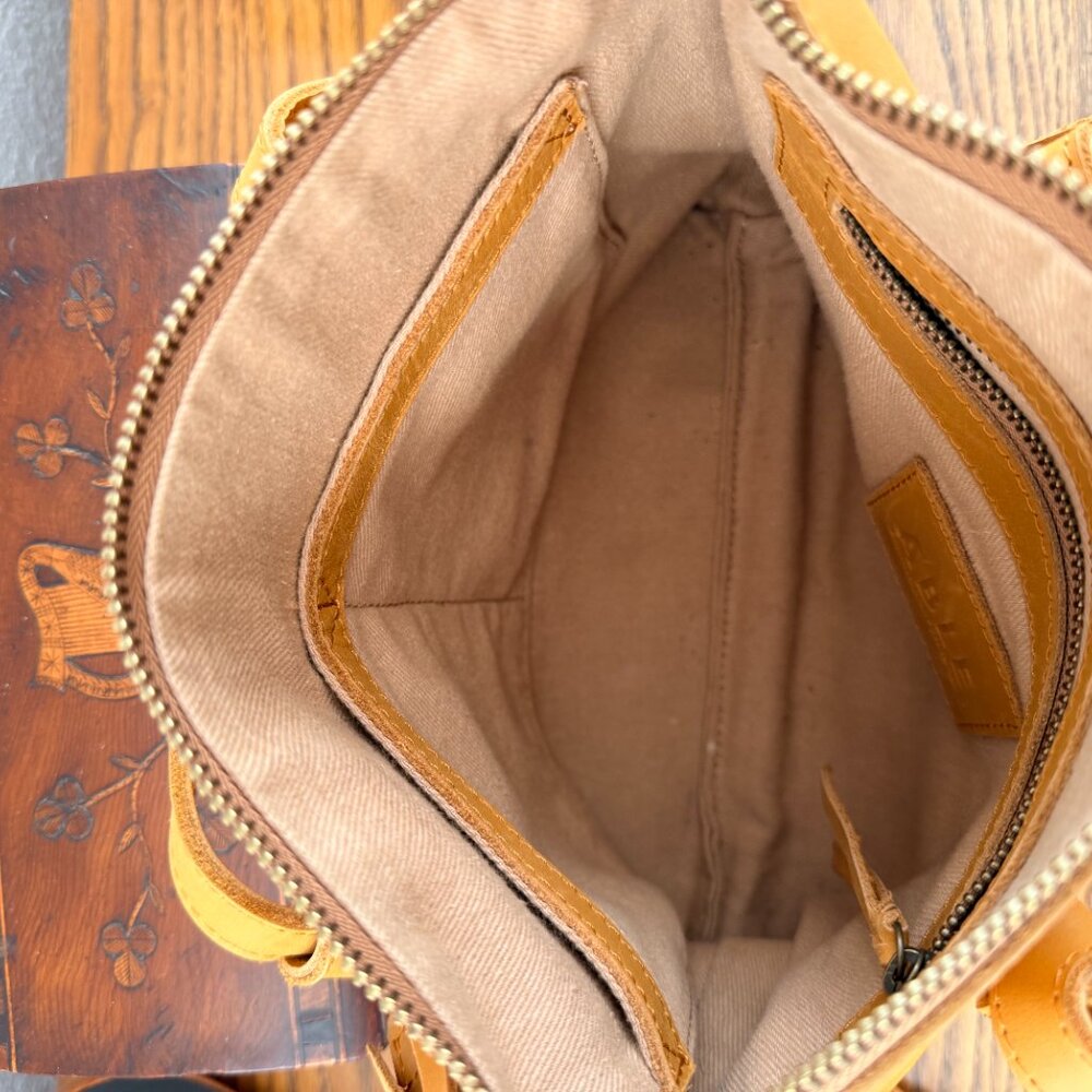 ABLE Rachel Crossbody - Tan / Cognac Leather - Picture 5 of 8